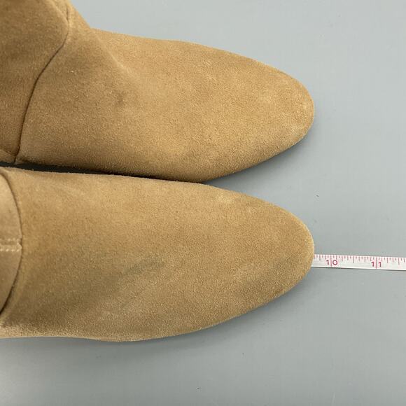 Franco Sarto Women’s Pia Leather Zipper Ankle Boots Tan Size 9M - Picture 8 of 11